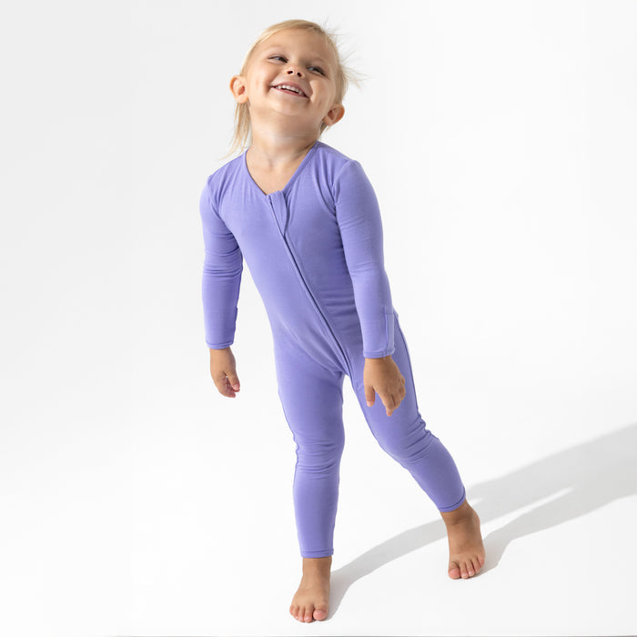 Poppin Purple Bamboo Convertible Footie