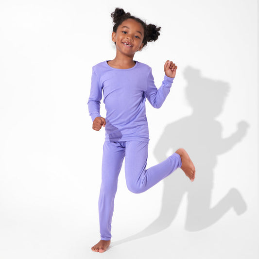 Poppin Purple Bamboo Kids Pajamas