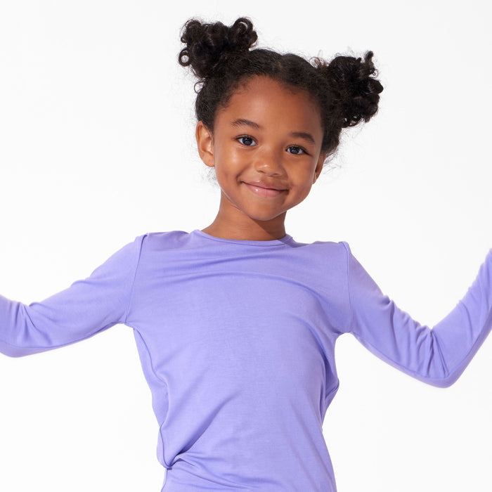 Poppin Purple Bamboo Kids Pajamas