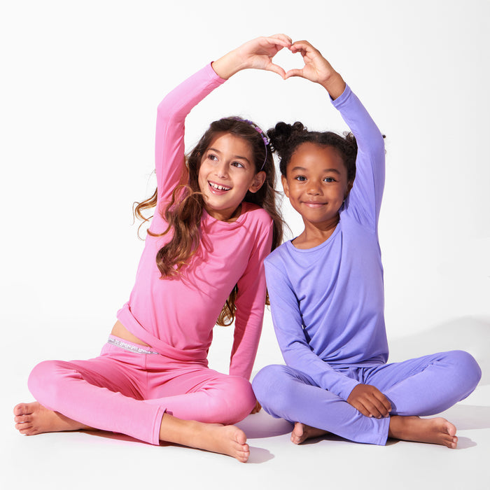 Poppin Purple Bamboo Kids Pajamas