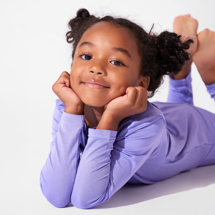 Poppin Purple Bamboo Kids Pajamas