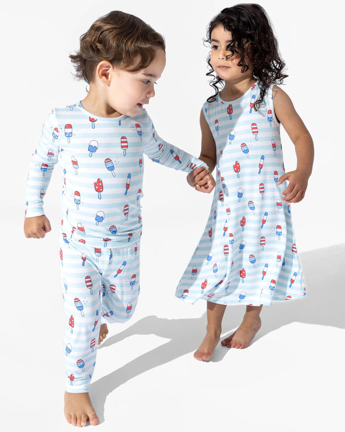 Popsicles Bamboo Girls' Sleeveless Dress