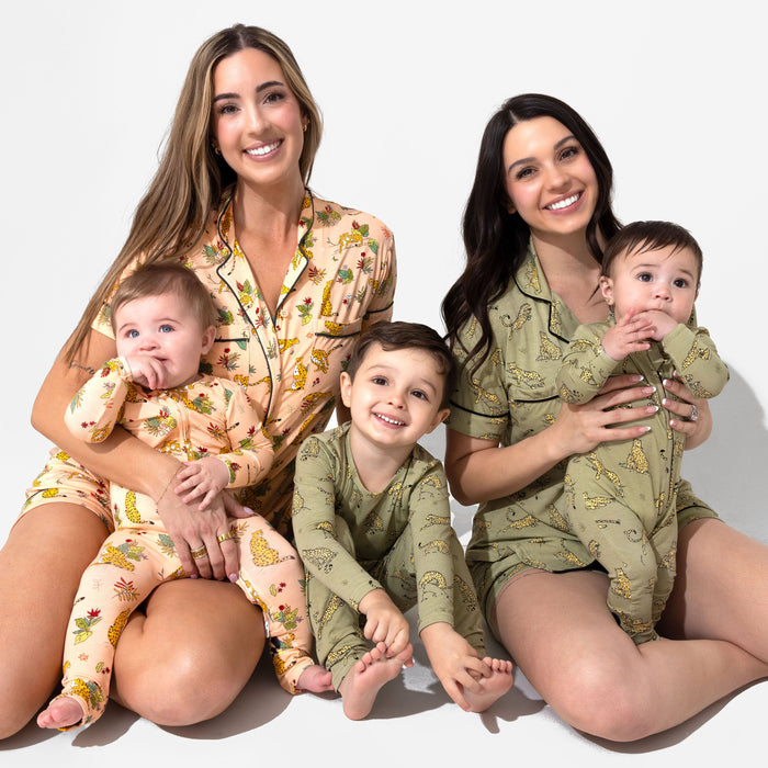 Pounce In Paradise Cheetah Bamboo Women's Pajama Short Set