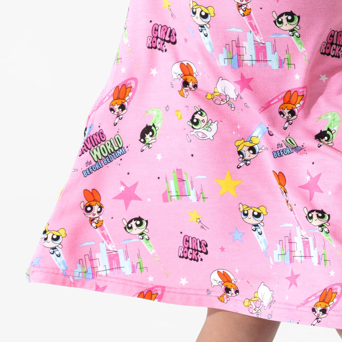 Powerpuff Girls Bamboo Girls' Short Sleeve Dress
