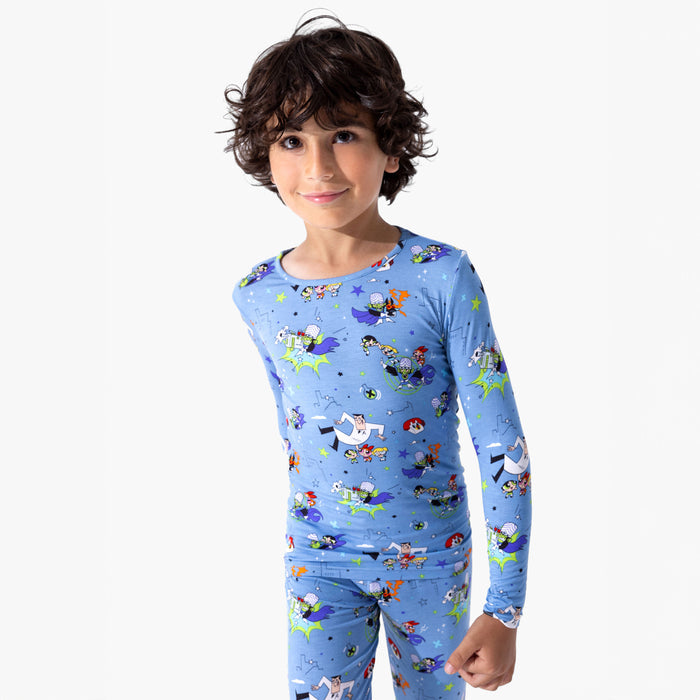 Powerpuff Girls Mojo Jojo Showdown Bamboo Kids Pajamas