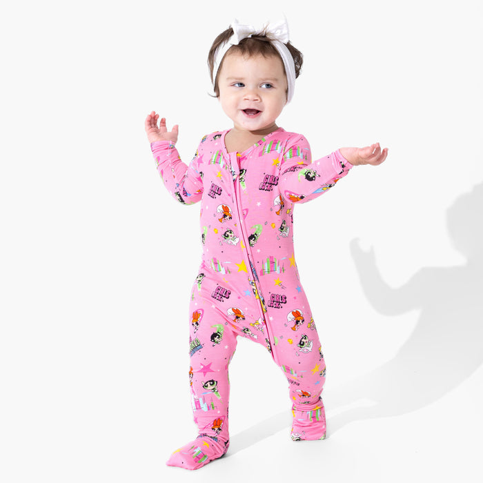 Powerpuff Girls Saving Bedtime Bamboo Convertible Footie