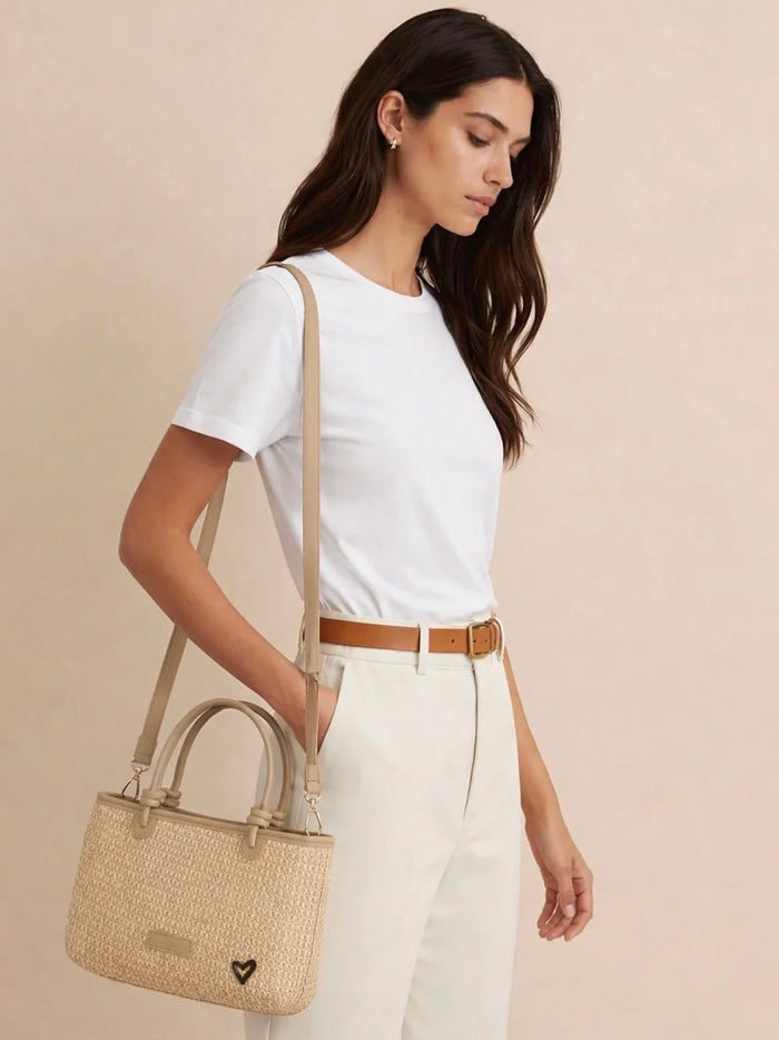 PRENELOVE Montrose Raffia Tote/Crossbody