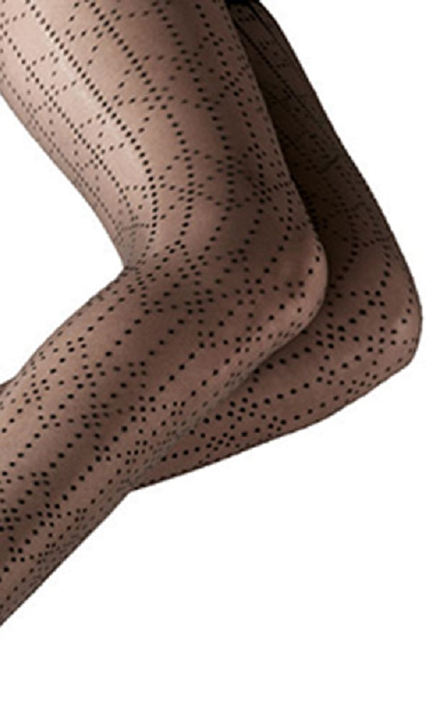 Pretty Polly Geometric Dot Tights One Size Black - NPAXN5
