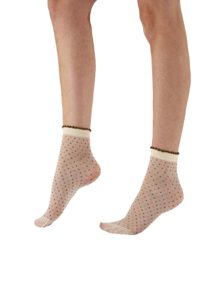 Pretty Polly Multi Spot Anklet Multi - NPAYD7