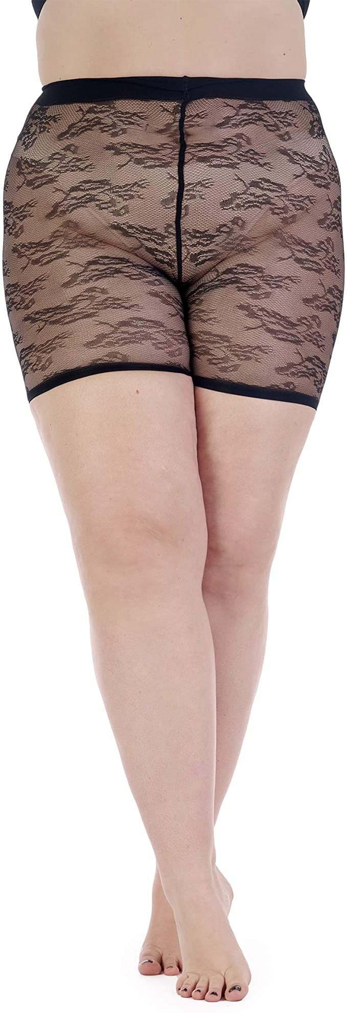 Pretty Polly Women's Plus Size Curves Lace Shorts - PNAXE8