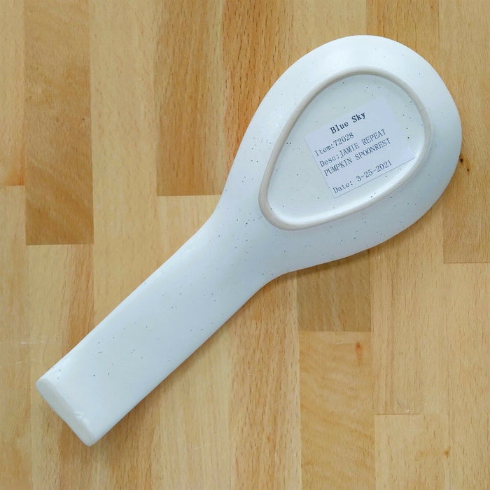 Pumpkin Spoon Rest Ceramic by Blue Sky Kitchen Autumn Thanksgiving Decor