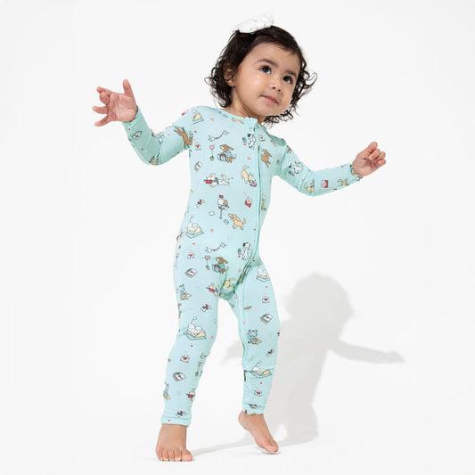Puppy Love Bamboo Convertible Footie