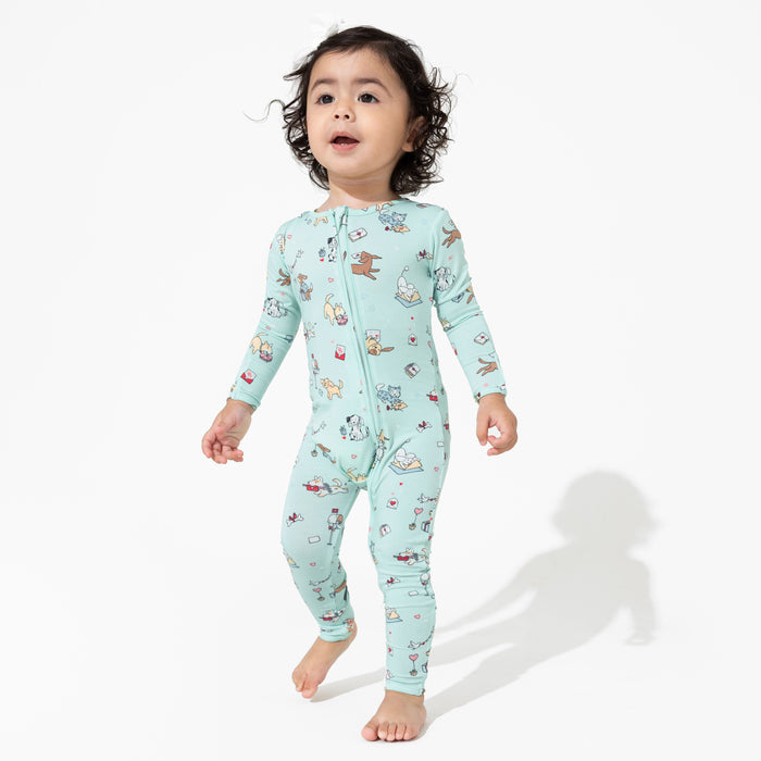 Puppy Love Bamboo Convertible Footie