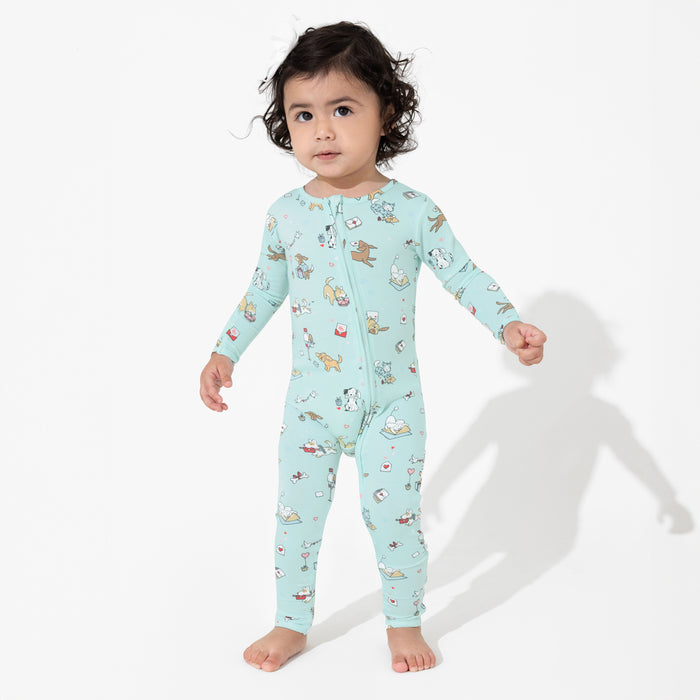 Puppy Love Bamboo Convertible Footie