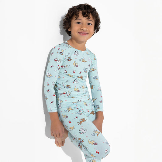 Puppy Love Bamboo Kids Pajamas