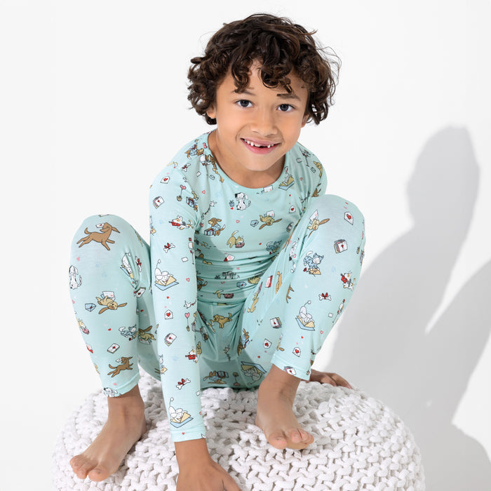 Puppy Love Bamboo Kids Pajamas