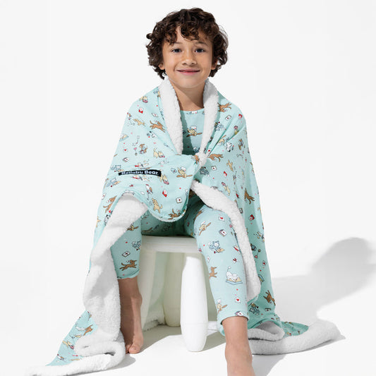 Puppy Love Bamboo Sherpa Blanket