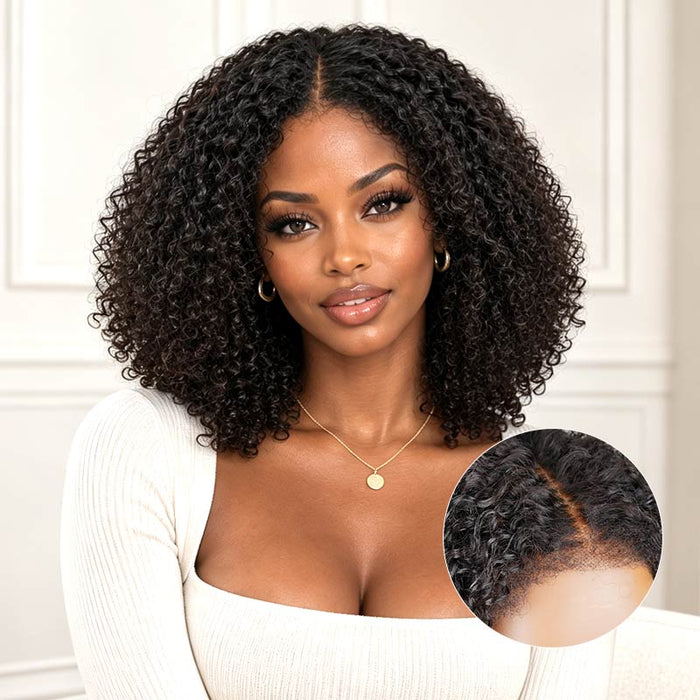 qvr curly edges short bob human hair wigs