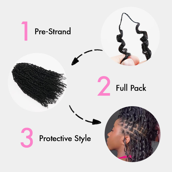 qvr miracle knots human hair feather crochet hair afro twist for black women volume