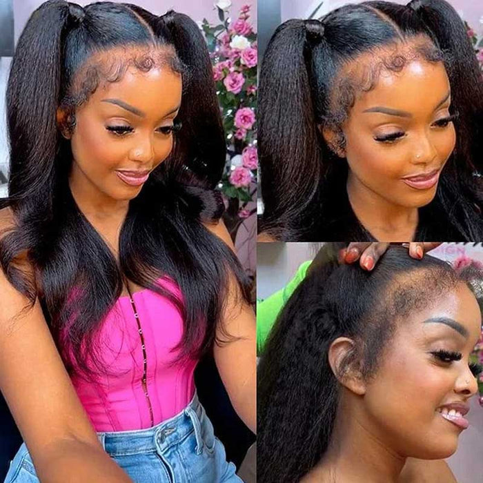 qvr glueless wigs for a seamless, undetectable finish with curly edge