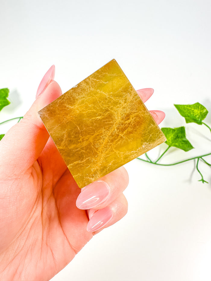 Rainbow Fluorite Standing Cube (32X)