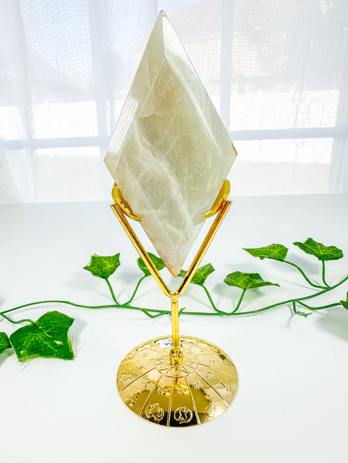 Rainbow Moonstone Diamond on Stand (58A)
