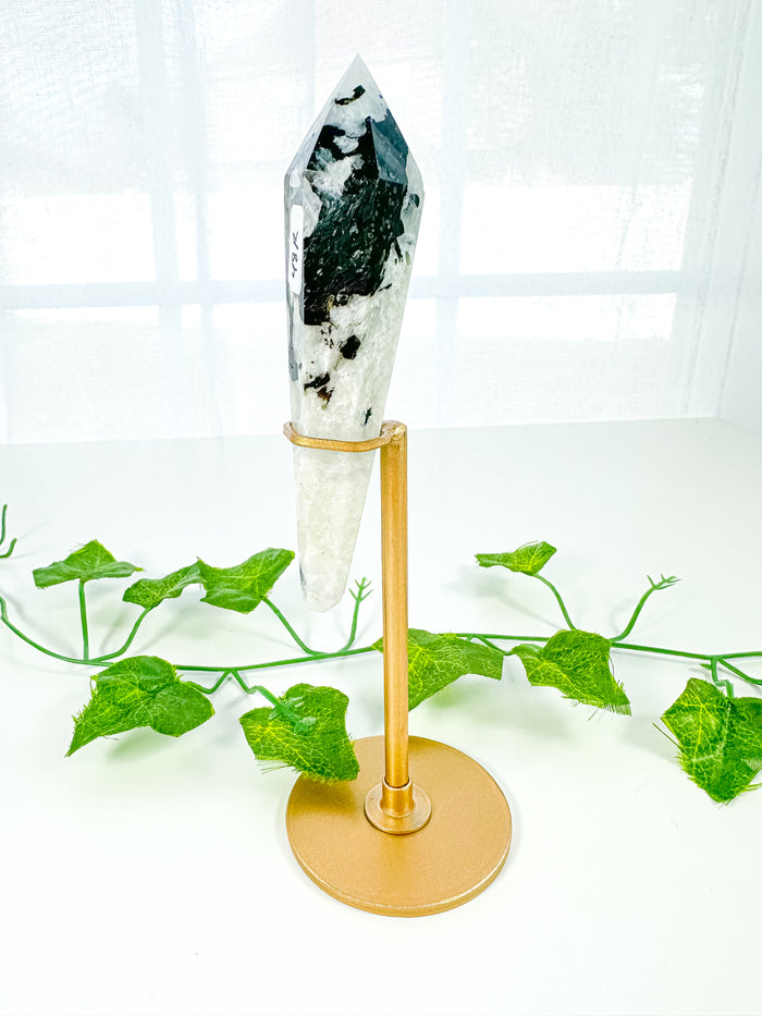 Rainbow Moonstone Wand on Stand (48R)
