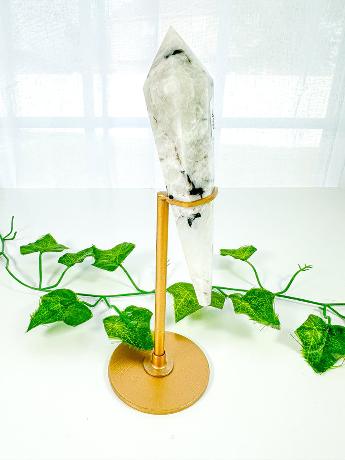 Rainbow Moonstone Wand on Stand (50R)