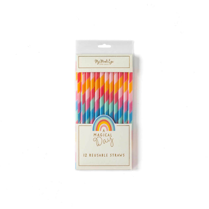 Rainbow Reusable Straws