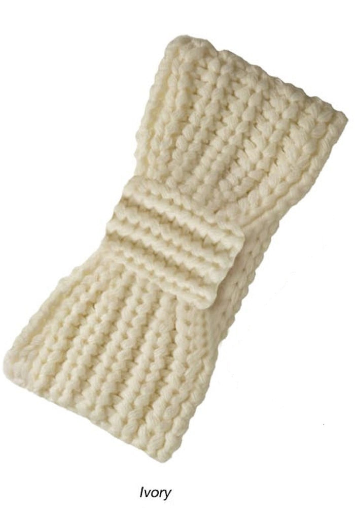 Rampage Chunky Knit Earband One Size - ECR-1004L