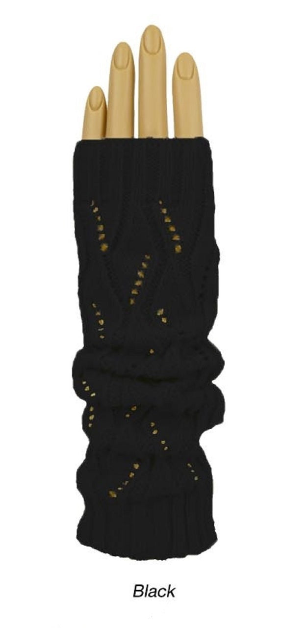 Rampage Fingerless Pointelle Knit Armwarmer One Size - GLR-1007L