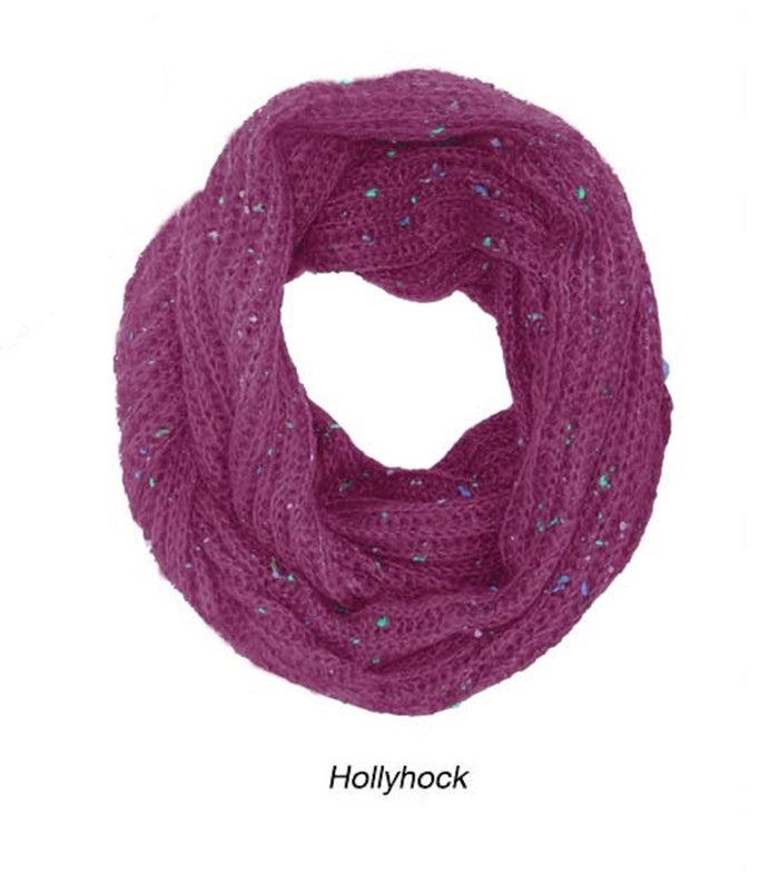 Rampage Flecked Yarn Infinity Scarf One Size - SCR-1006L