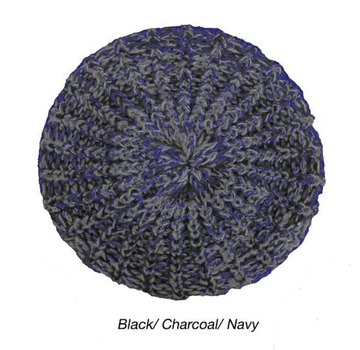 Rampage Sequin Marled Beret One Size - HTR-1002L