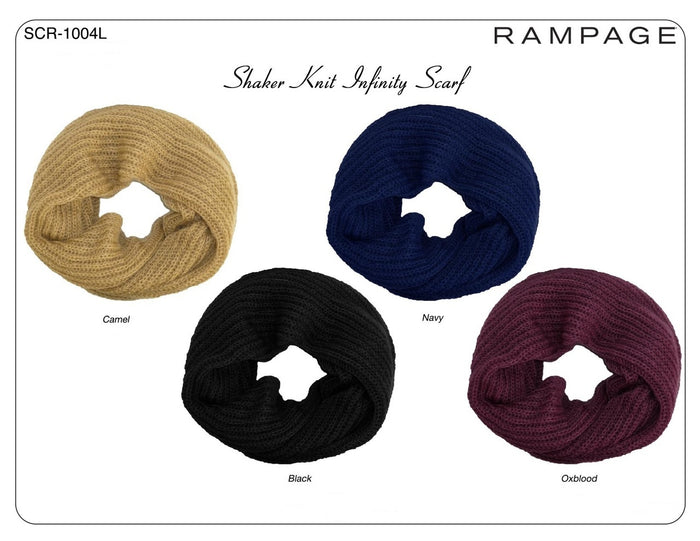 Rampage Shaker Knit Infinity Scarf One Size - SCR-1004L