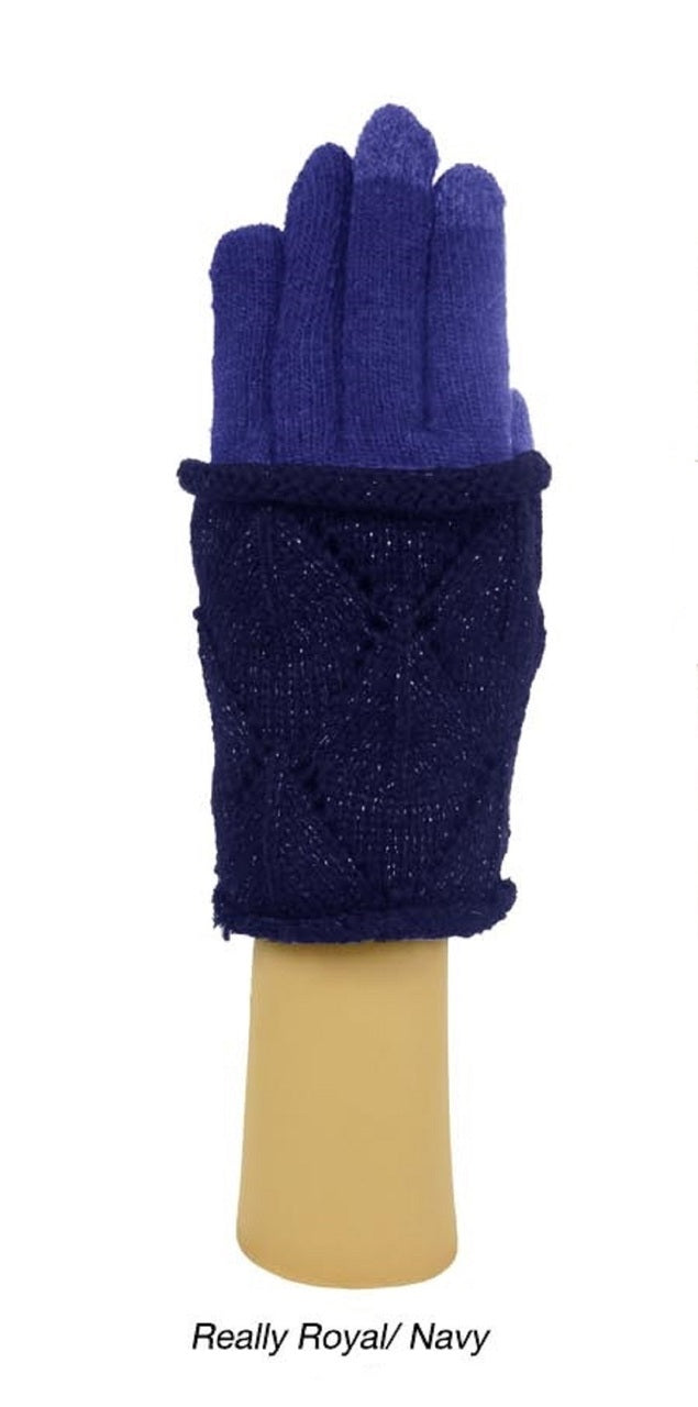 Rampage Two Layer Luxer Crochet Glove One Size - GLR-1001L