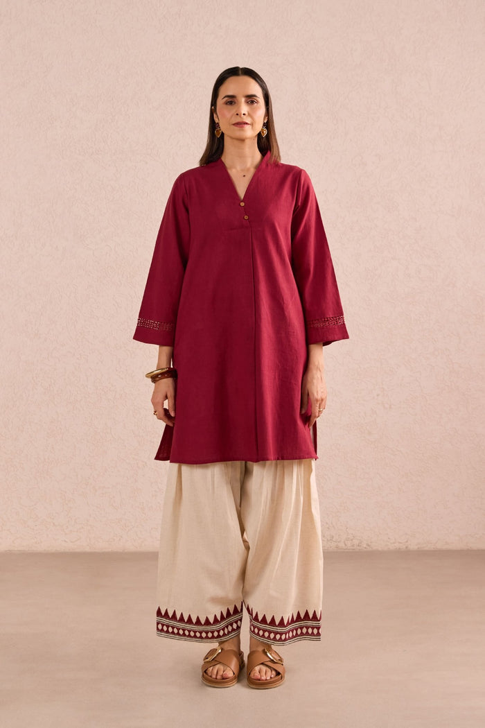 Raspberry & Ivory Co-ord Set - Tara-C-Tara