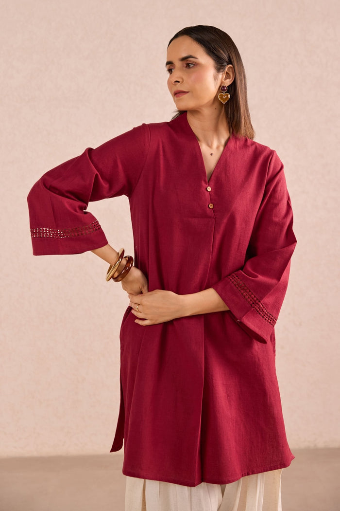 Raspberry & Ivory Co-ord Set - Tara-C-Tara