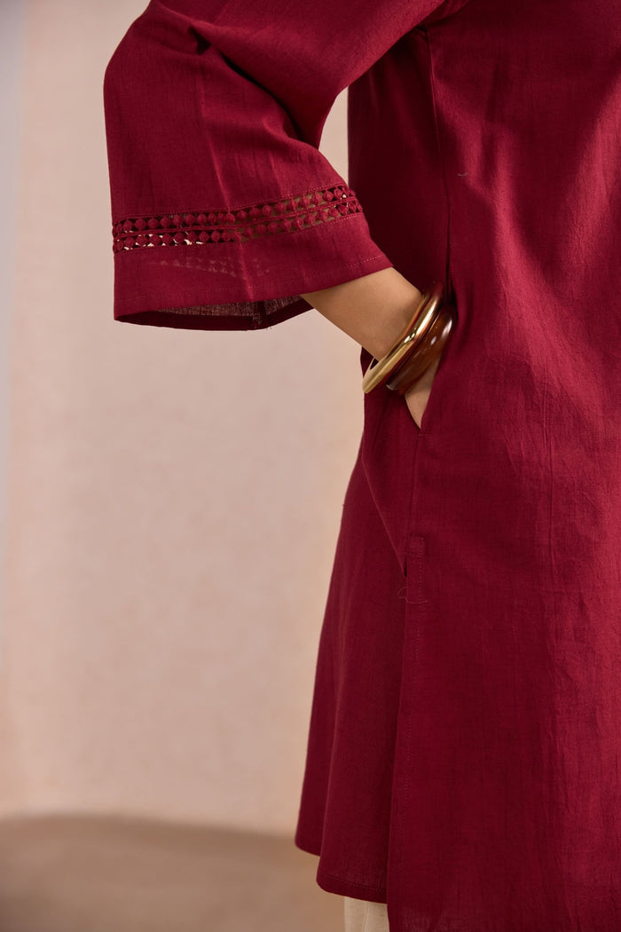 Raspberry & Ivory Co-ord Set - Tara-C-Tara