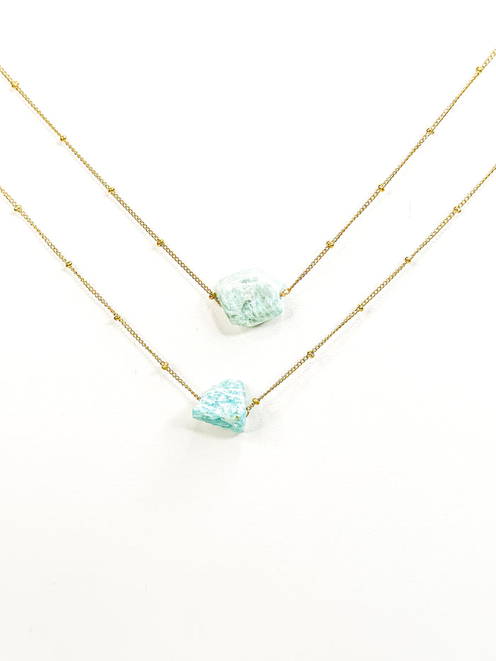 Raw Amazonite Necklace