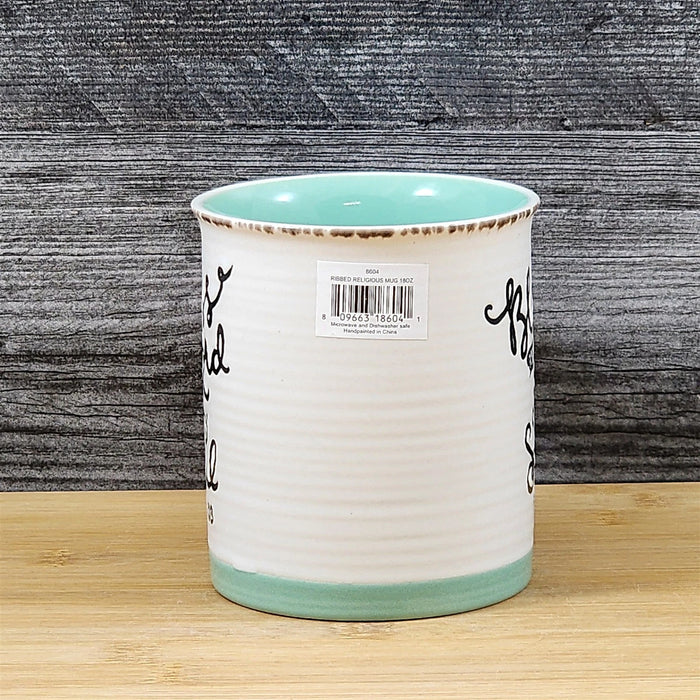Religious Coffee Mug Psalm 103 Inspirational Saying Tea Cup Ceramic Blue Sky