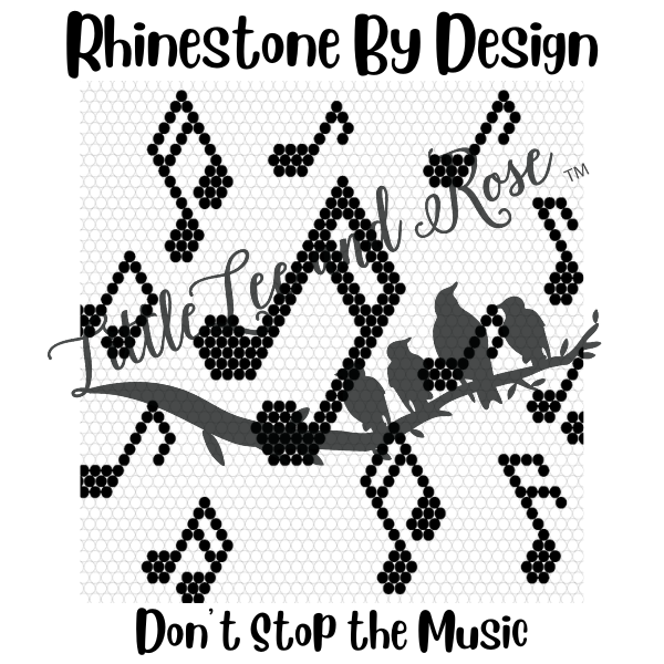 Rhinestone by Design - Don't Stop the Music - Resin Rhinestone Set