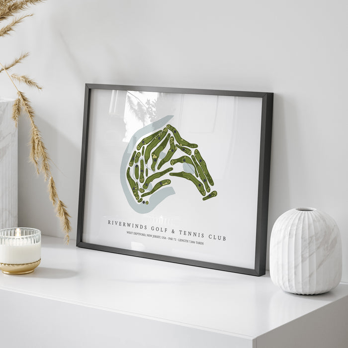 RiverWinds Golf & Tennis Club | Golf Course Map | On Table