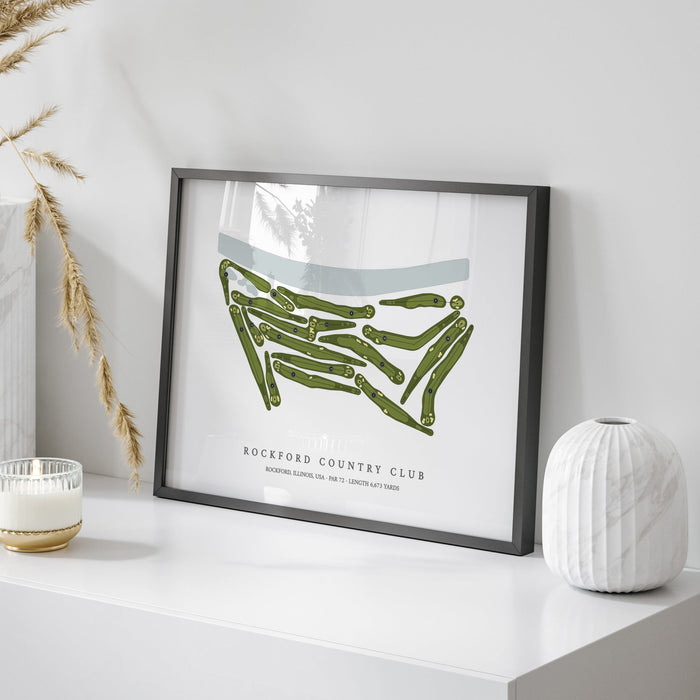 Rockford Country Club | Golf Course Map | On Table