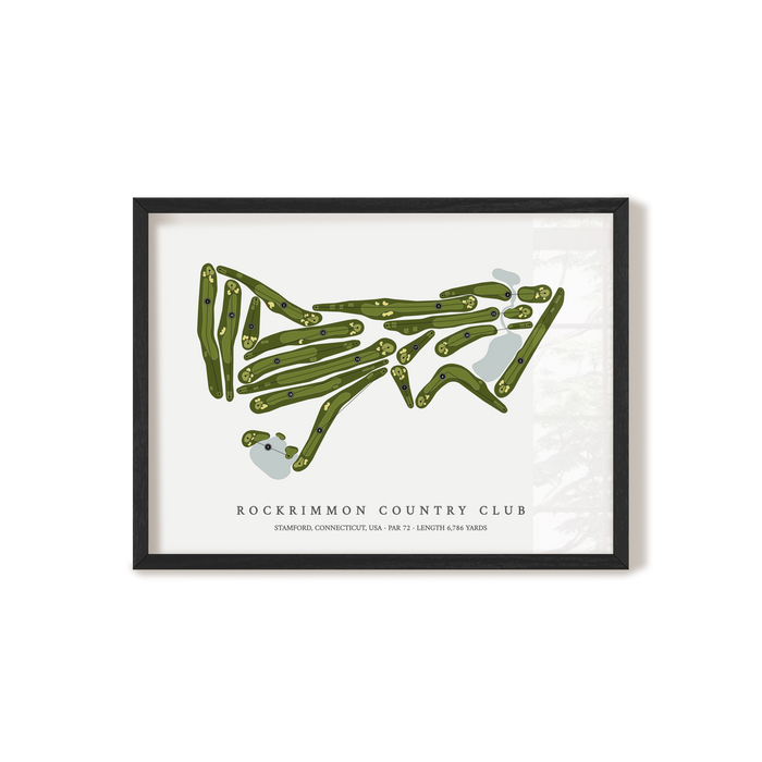 Rockrimmon Country Club | Golf Course Map | Black Frame