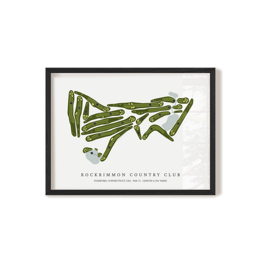 Rockrimmon Country Club | Golf Course Map | Black Frame