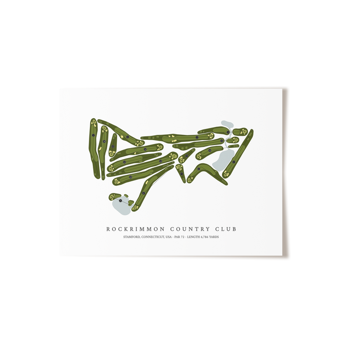 Rockrimmon Country Club | Golf Course Map | Unframed