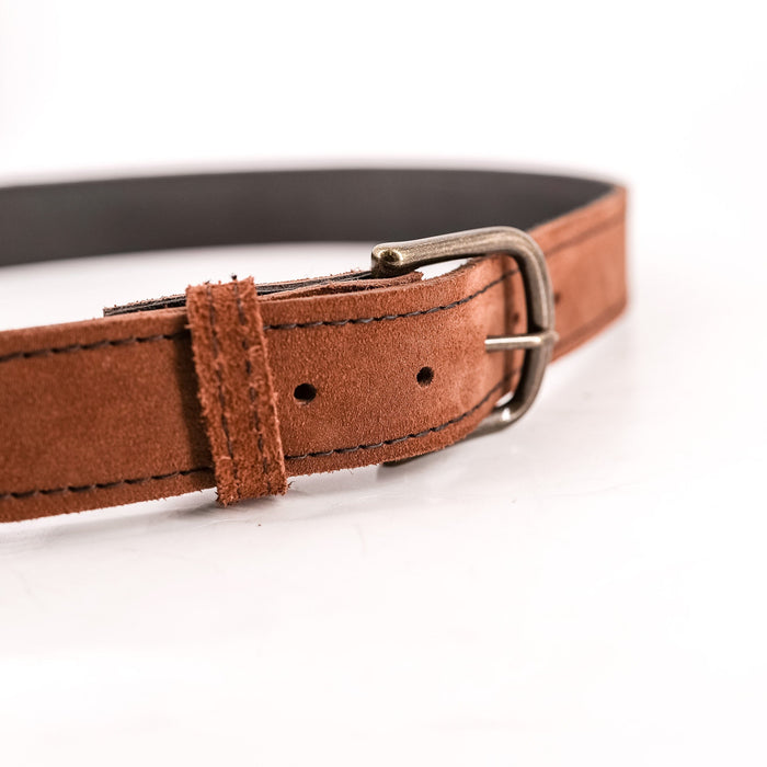 Rough Redwood Leather Belt