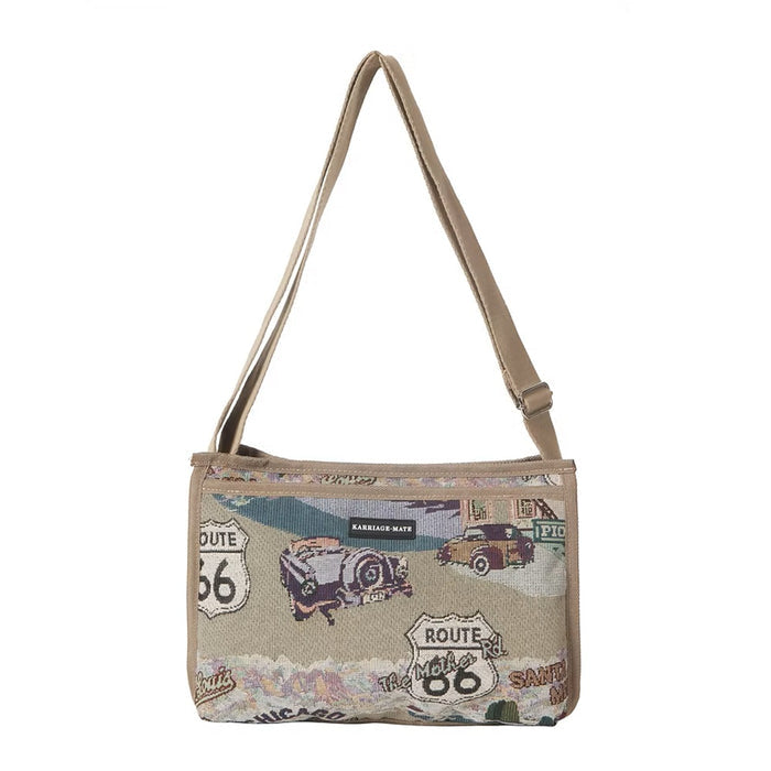 Route 66 Crossbody Bag 12" - T31012#66
