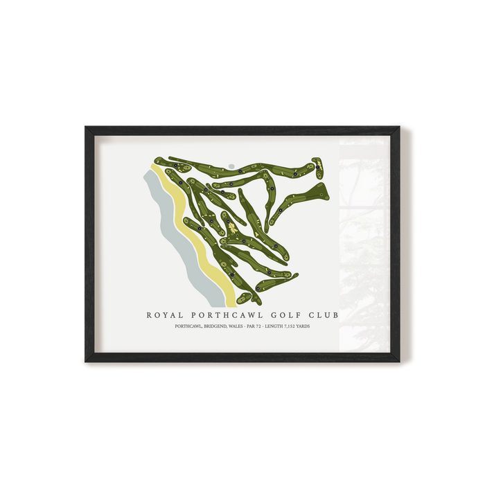 Royal Porthcawl Golf Club | Golf Course Map | Black Frame