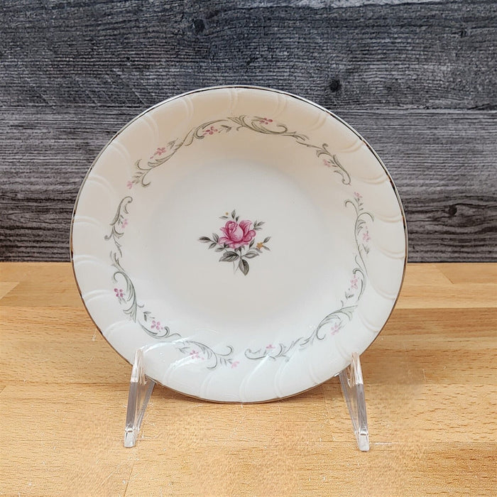 Royal Swirl Fruit Dessert Sauce Bowl Set of 4 by Fine China of Japan Pink Rose